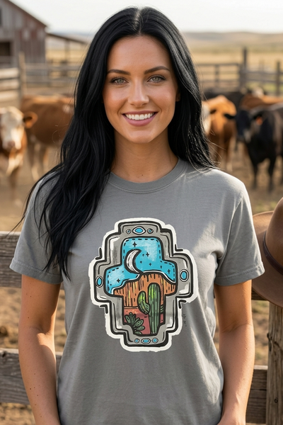 CC DTF DESERT GEM TEE - GREY