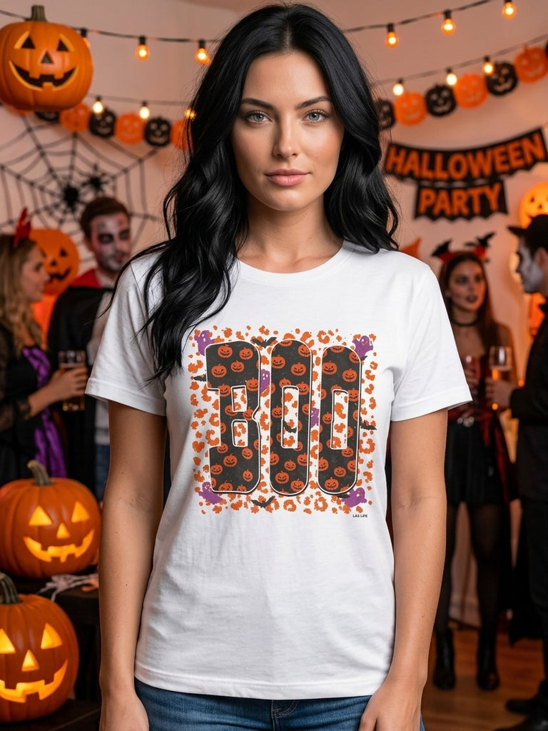 BC DTF BOO TEE - WHITE