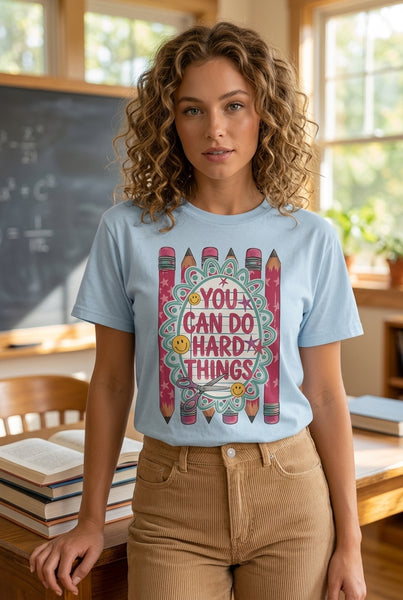 CC DTF YOU CAN DO TEE - CHAMBRAY