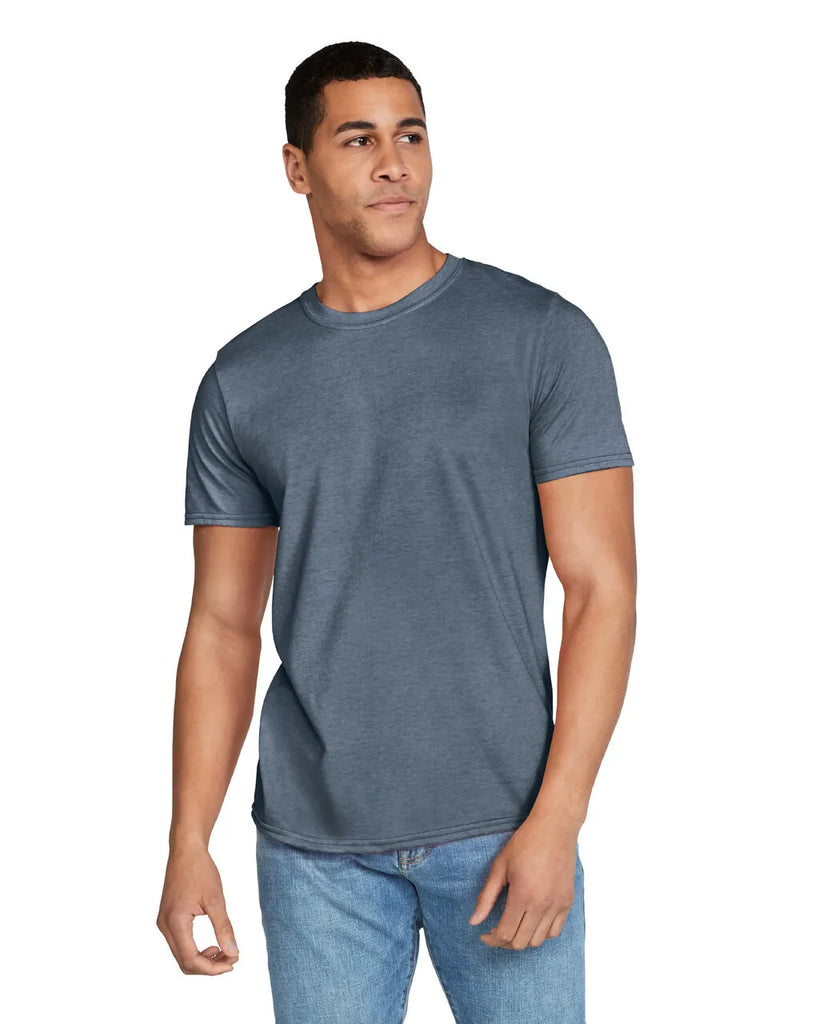Gildan 64000 Softstyle Short Sleeve - Heather Indigo