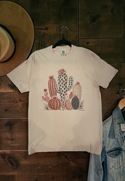 CC DTF CACTI TEE - PEACH