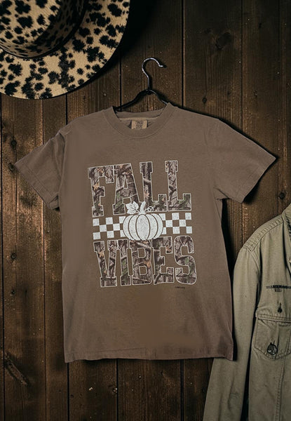 CC DTF FALL VIBES TEE - ESPRESSO
