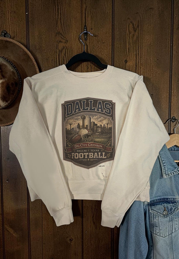 GILDIAN SS DTF DALLAS TEE - SAND