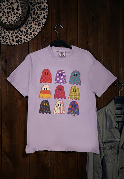 CC DTF PRINT GHOST TEE - ORCHID