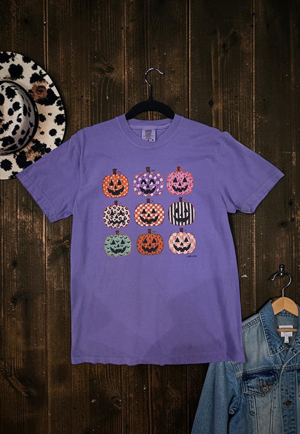 CC DTF PUMPKINS TEE - VIOLET