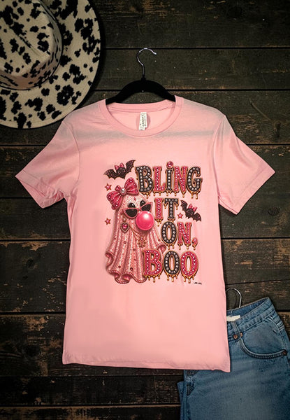 BC DTF BLING IT ON BOO - PINK