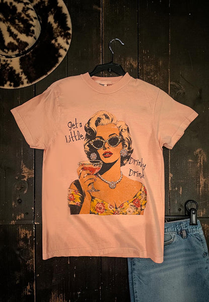 CC DTF GET A LITTLE - PEACH