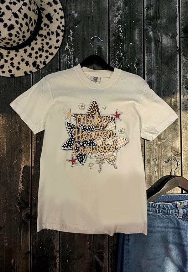 CC DTF MAKE HEAVEN CROWDED TEE - IVORY