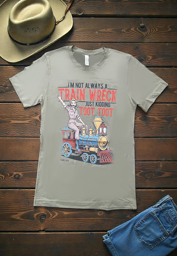 BC DTF TOOT TOOT TEE - PEBBLE