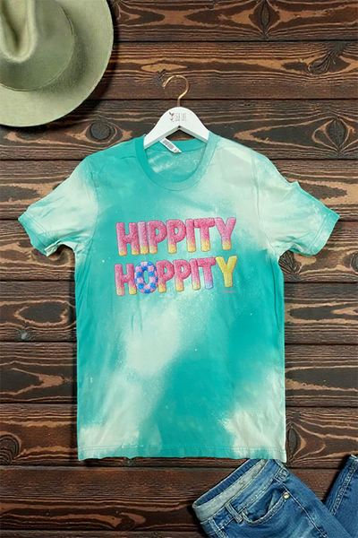BC BL HIPPITY TEE - BLEACHED TURQUOISE