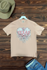 CC DTF HEART TX TEE - PEACH