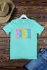 BC DTF CHECKER HOWDY TEE - MINT
