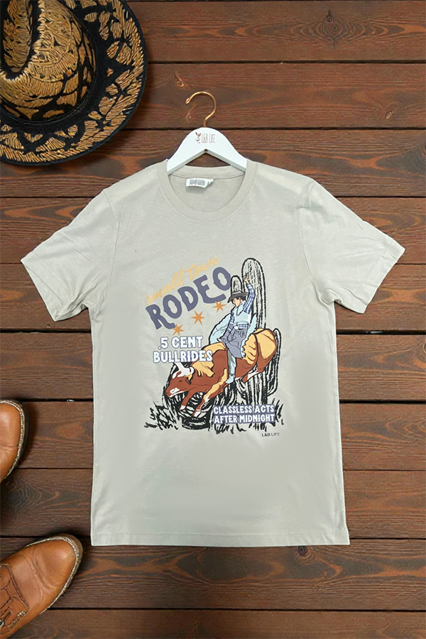 BC DTF RODEO TEE - CEMENT
