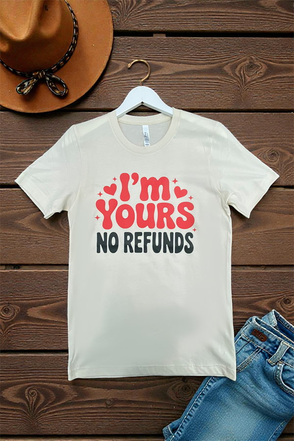 BC DTF NO REFUNDS TEE - WHITE