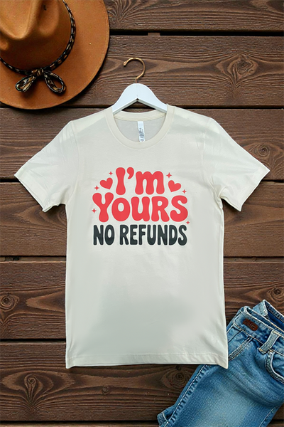 BC DTF NO REFUNDS TEE - WHITE