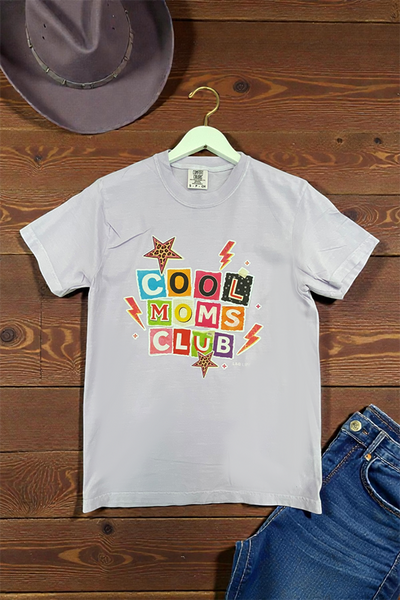 CC DTF COOL MOMS CLUB TEE - ORCHID