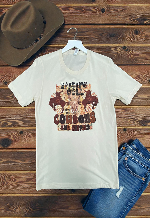 C DTF RAISIN TEE - CREAM