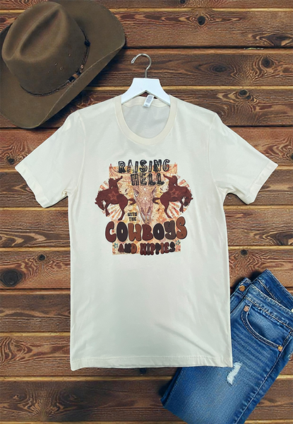 C DTF RAISIN TEE - CREAM