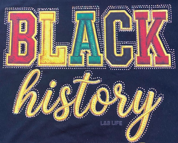 “Black History” Rhinestone DTF Transfer