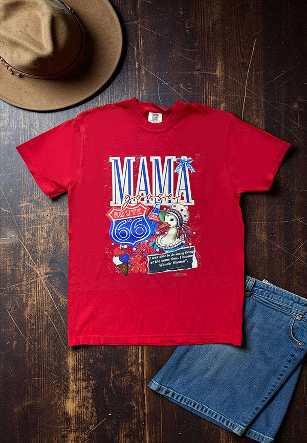 CC DTF MAMA DUCK TEE - RED