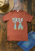 BC DTF TX TURQ TEE - RUST