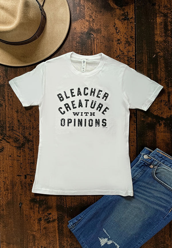 LBL DTF BLEACHER TEE - WHITE