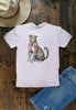 GILDIAN DTF LEO TEE - LIGHT PINK