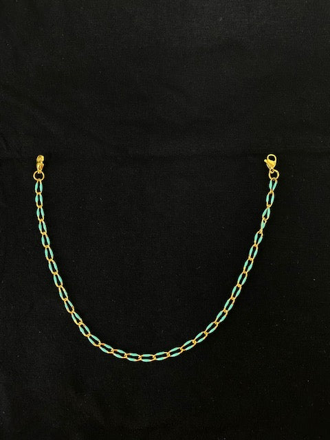 BLUE LINK HAT CHAIN