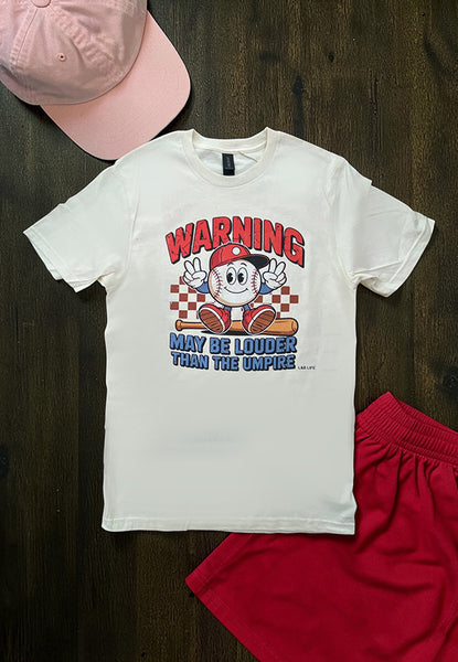 GILIDAN DTF WARNING TEE - WHITE