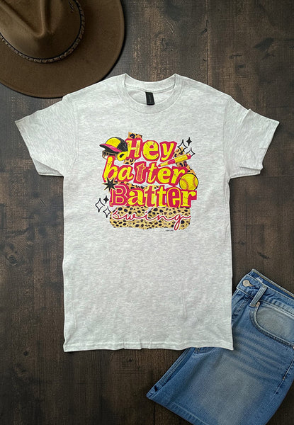 GILDIAN DTF HEY BATTER TEE  - SPORT GREY