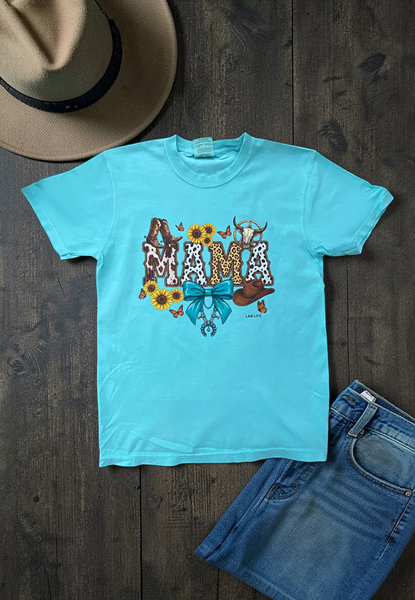 CC DTF WESTERN MAMA - LAGGON BLUE