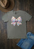 GILDIAN BB BOW TEE - CHRACOAL