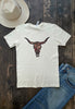 BC DTF FLORAL STEER TEE - CREAM