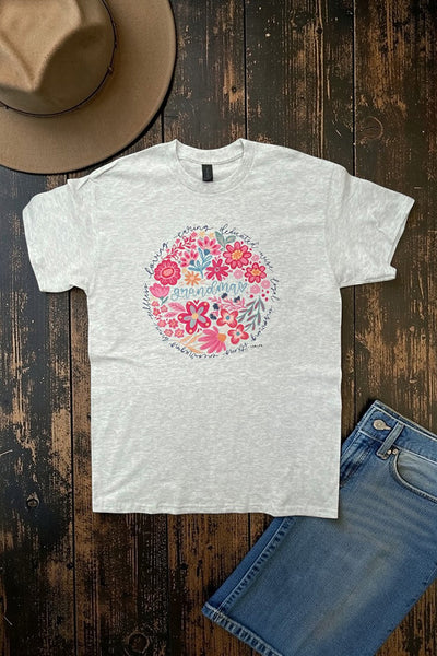 GILDIAN DTF GRANDMA TEE - ASH