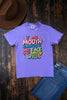 CC DTF IF MY MOUTH TEE - VIOLET