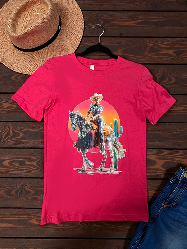 BC DTF RS COWGIRL - FUSHIA