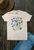 CC DTF BUTTERFLY TEE - PEACH