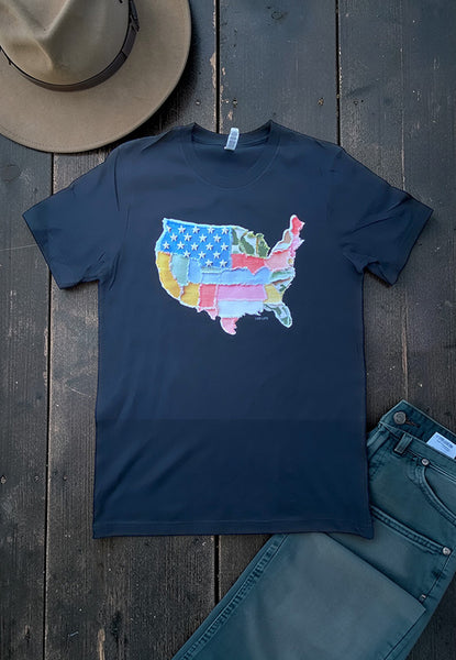 BC DTF AMERICA TEE - BLACK