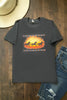 BC DTF AZTEC HORSES TEE - BROWN