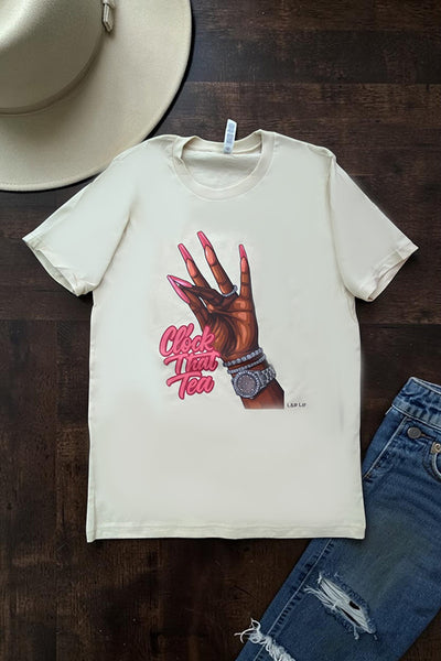 BC DTF CLOCK THAT TEE - CREAM