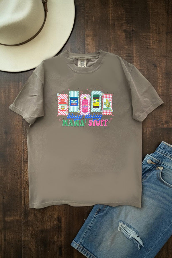 CC DTF BUSY DOING TEE - ESPRESSO