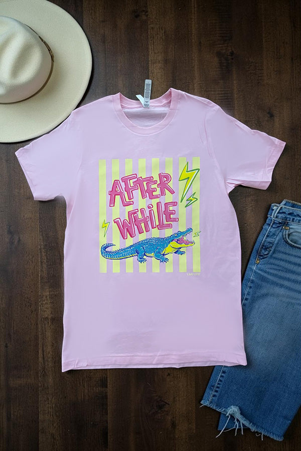 BC DTF AFTER WHILE TEE - PINK