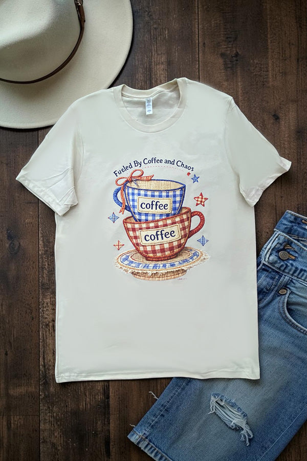 BC DTF FULED TEE  - CREAM