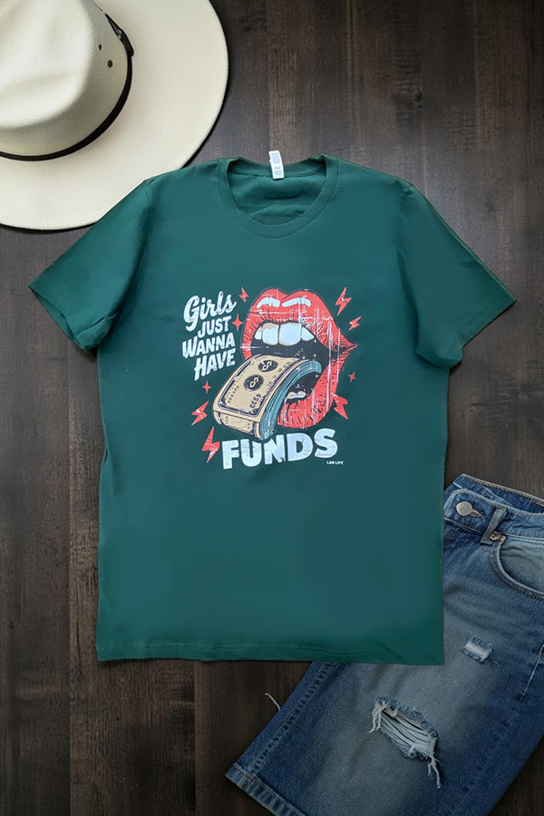 BC DTF GIRLS FUNDS TEE - FOREST GREEN