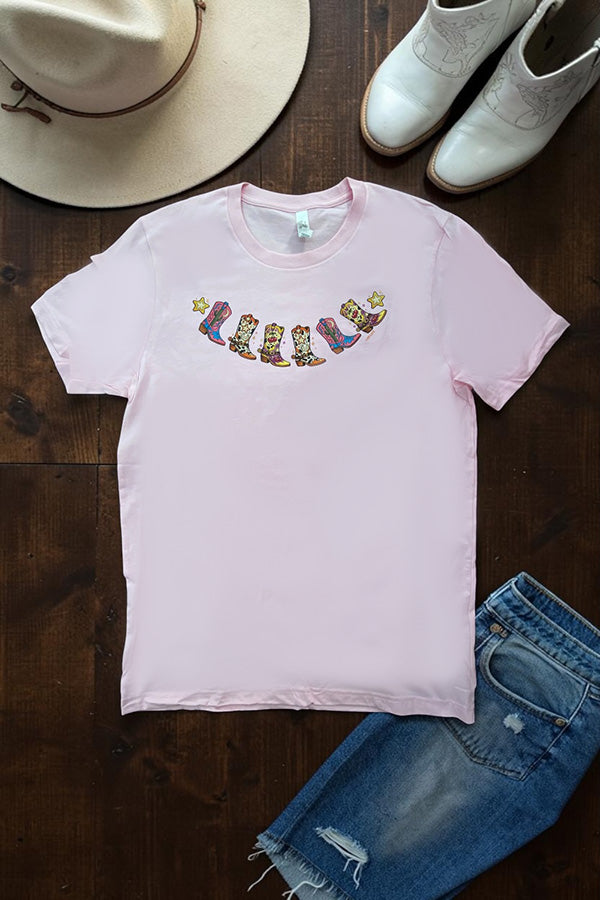 BC DTF BOOT NECKLESS TEE - PINK