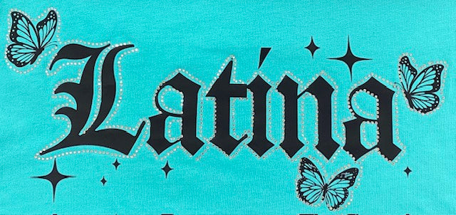 “Latina” Rhinestone DTF Transfer