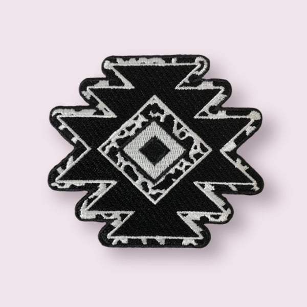 AZTEC COWHIDE HAT PATCH