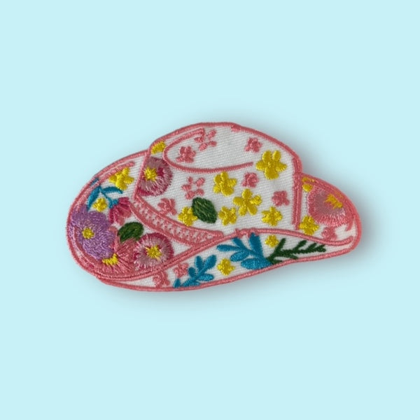 FLORAL HAT PATCH