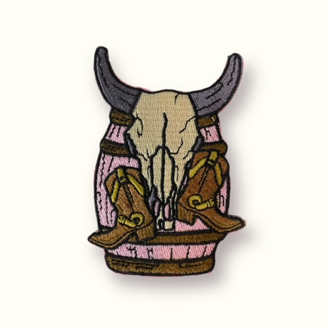 STEER BARREL HAT PATCH