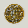 GOLD GLITTER DISCO HAT PATCH